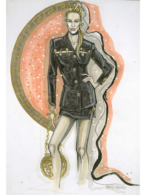 gianni versace drawings