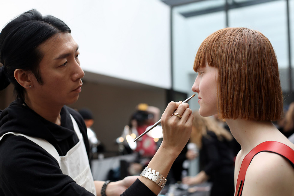 BACKSTAGE AT LACOSTE