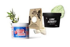 The season is changing, but the nourishment is still important. Here are three favorite body saviours, from cult classics such as the Egyptian Magic to the newcomers such as Lush’s Lime Bounty. Three basic essentials, with a focus on limited ingredients.