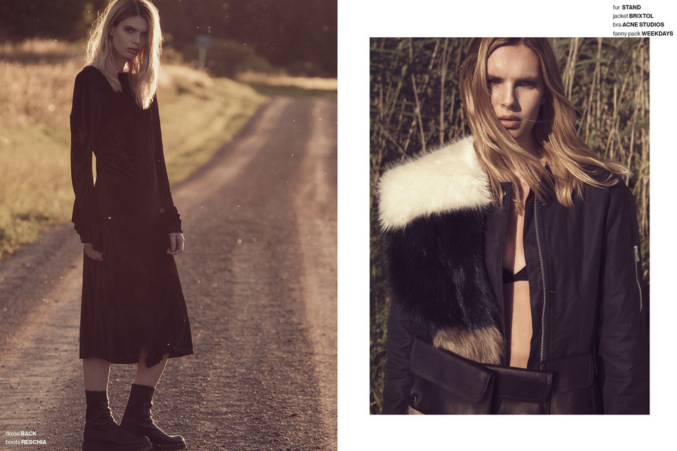 Model Lo Iverus, Photographer Johannes Helje, Stylist Nadia Kandil, for Odalisque Magazine