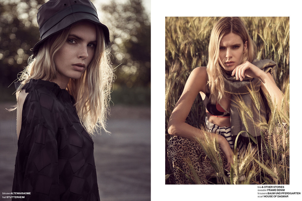 Model Lo Iverus, Photographer Johannes Helje, Stylist Nadia Kandil, for Odalisque Magazine